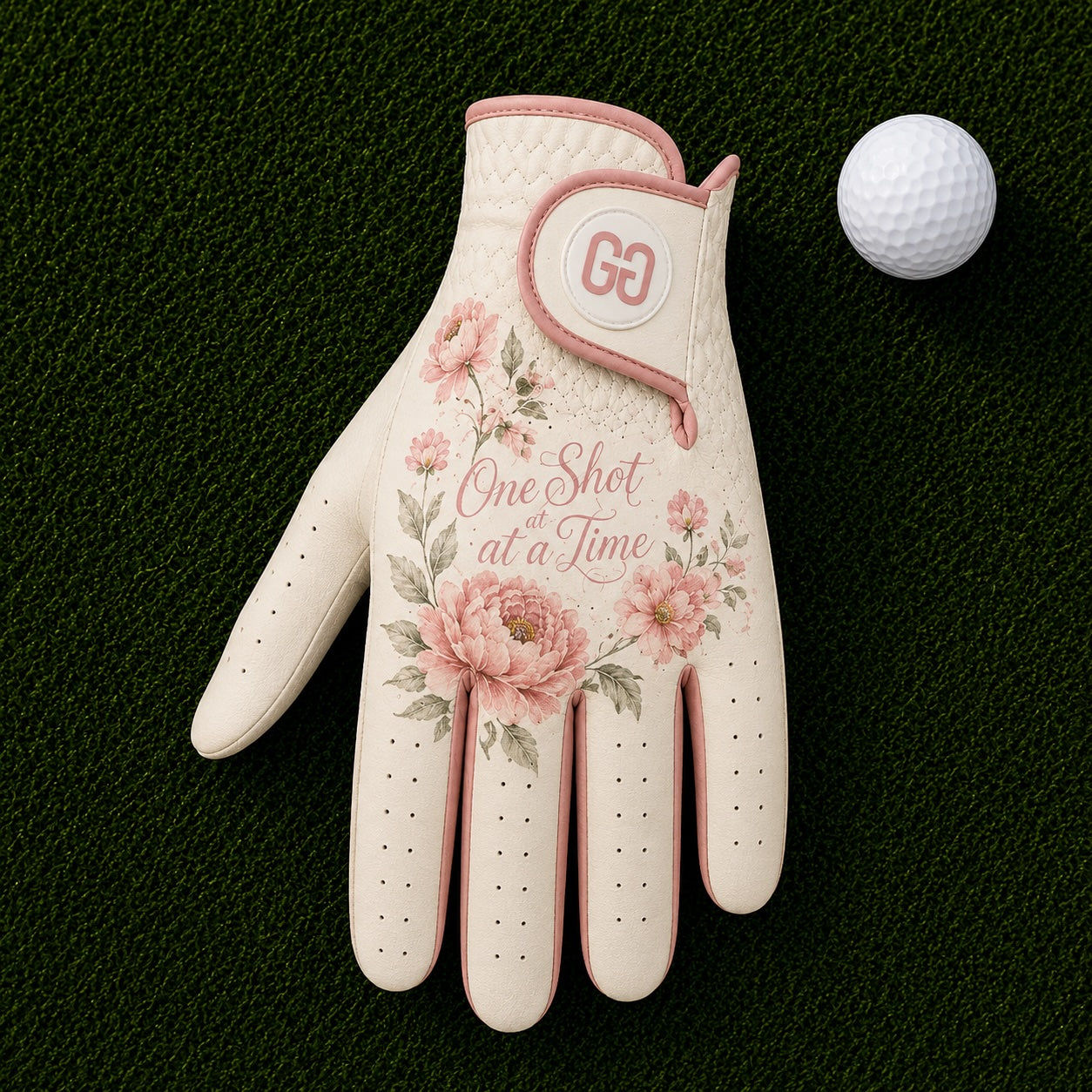 One Shot At A Time Golf Glove
