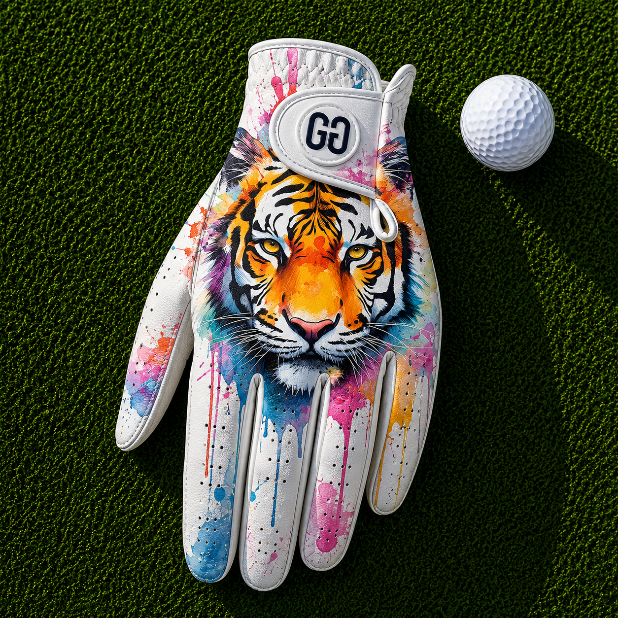 Wild Tiger Bloom Golf Glove